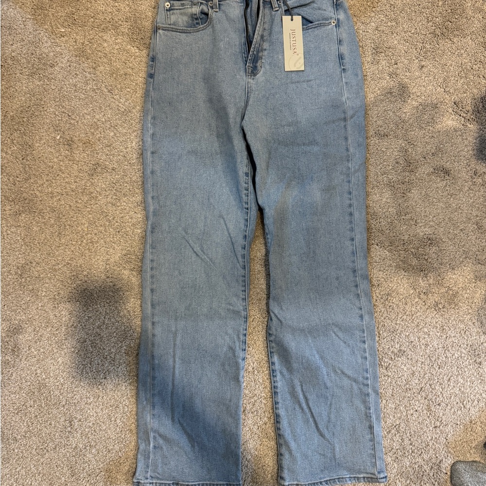 NWT Women’s Bex Relaxed Straight Leg Jeans, Just USA Brand